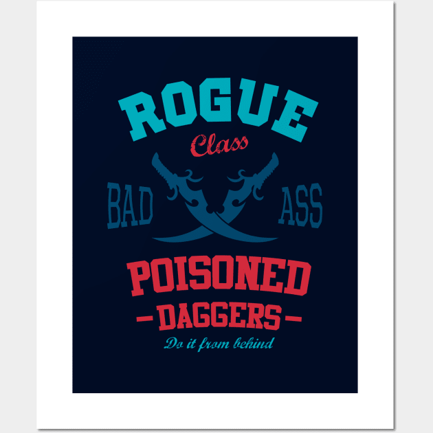 Rogue Class Gamer Attitude Wall Art by Cocolima